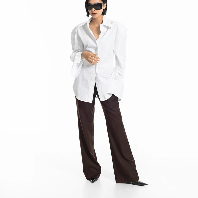 Classic Low Rise Bootcut Trousers by Paper Moon for Women - view 1
