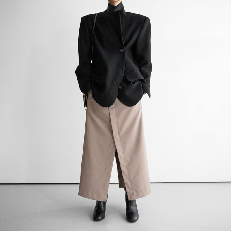 Classic Herringbone Oversized Blazer by Paper Moon for Women - view 3