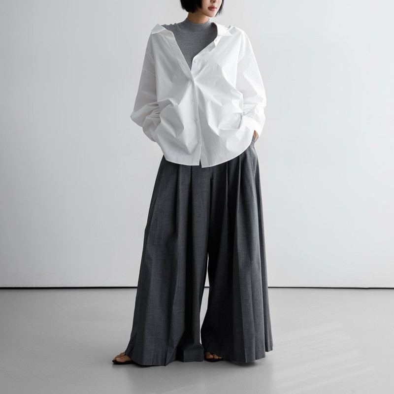 Low Collar Point Paper Button Down Shirt by Paper Moon for Women - view 3