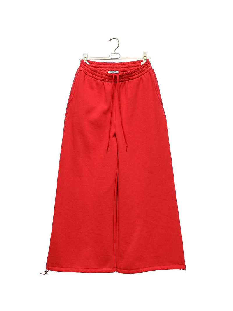 Oversized Eyelet Line Detail Sweat Pants by Paper Moon for Women - view 4