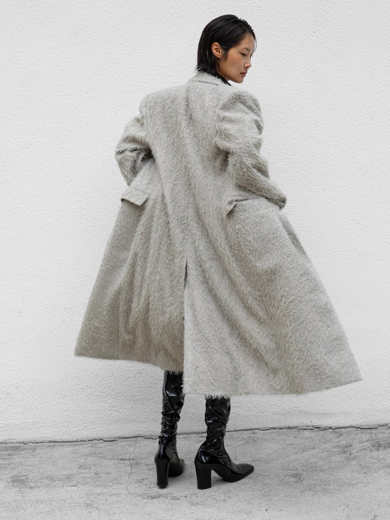 Classic Hairy Minimal Coat by Paper Moon for Women - view 5