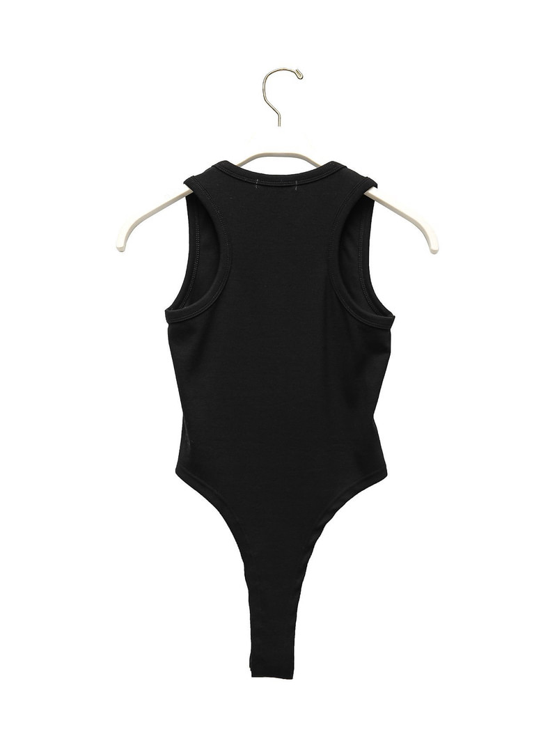 Essential Rib Sleeveless Bodysuit by Paper Moon for Women - view 7