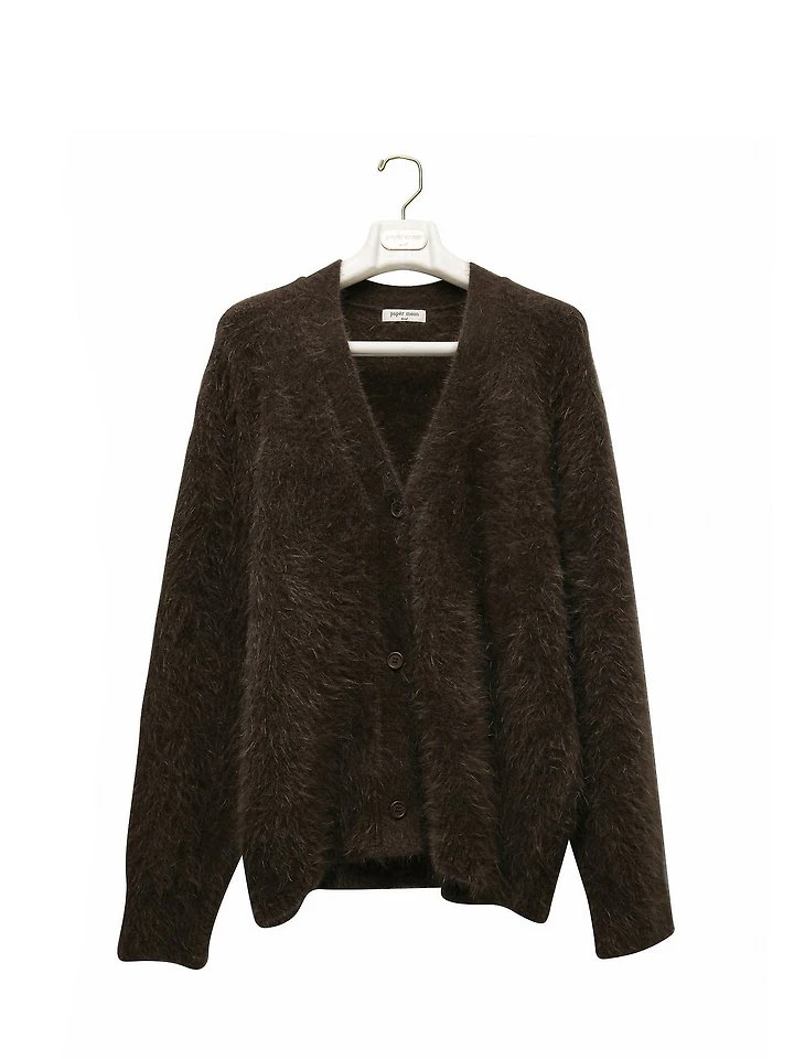 LUX Mink Angora Oversized Knit Cardigan by Paper Moon for Women - view 3