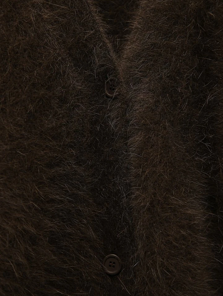 LUX Mink Angora Oversized Knit Cardigan by Paper Moon for Women - view 7