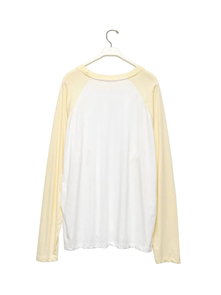 Contrast Raglan Long-Sleeve T-Shirt by Paper Moon for Women - view 6