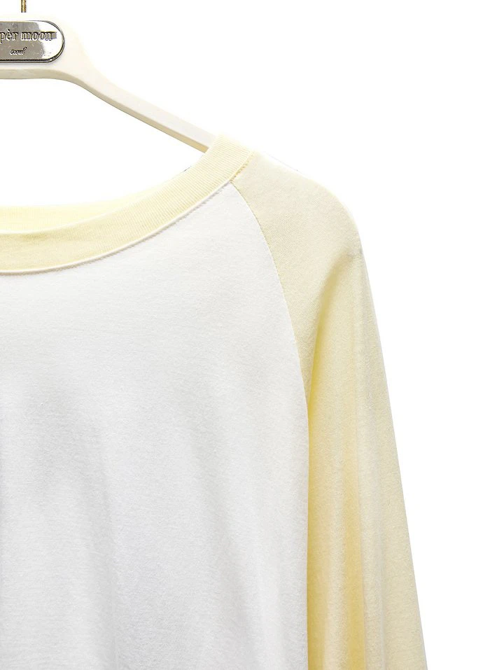 Contrast Raglan Long-Sleeve T-Shirt by Paper Moon for Women - view 8