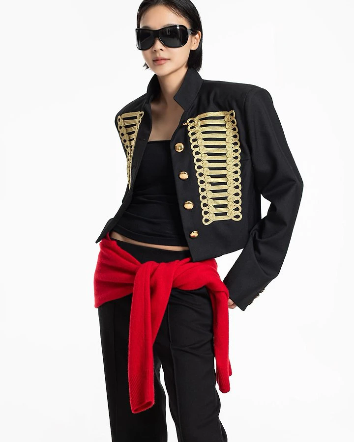 Napoleon Military Cropped Jacket by Paper Moon for Women - view 4