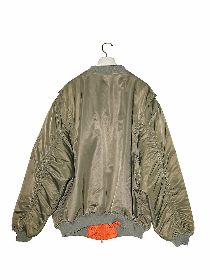 Super Oversized Two Way Zipper MA - 1 Bomber by Paper Moon for Women - view 5