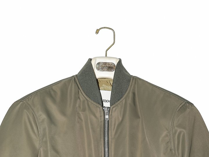 Square Shoulder Padded Cropped Bomber Jacke by Paper Moon for Women - view 10