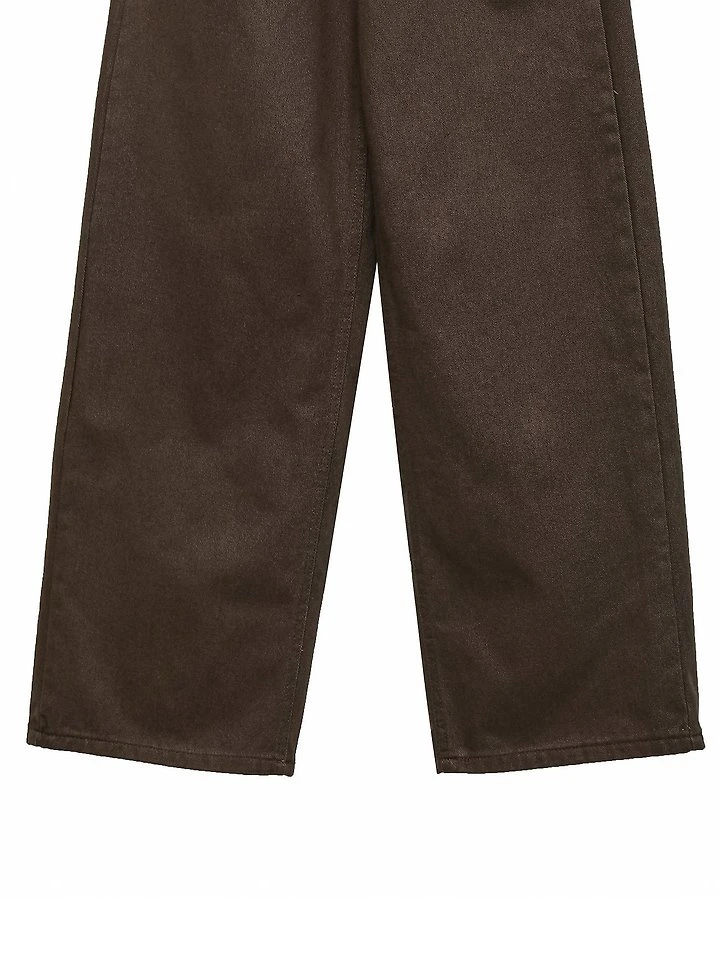Color Point Wide Cotton Twill Trousers by Paper Moon for Women - view 7
