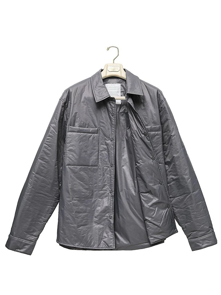 Oversized Vivid Light Padded Button Down Shirt by Paper Moon for Women - view 4