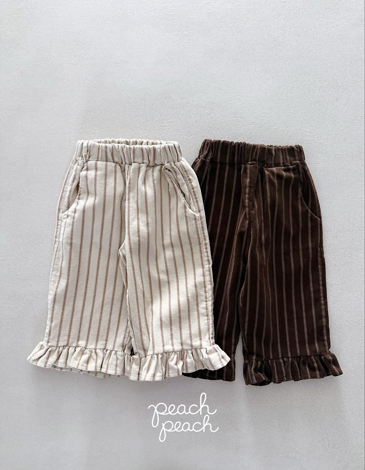 Marron Corduroy Pants by Peach Peach for Child - view 7