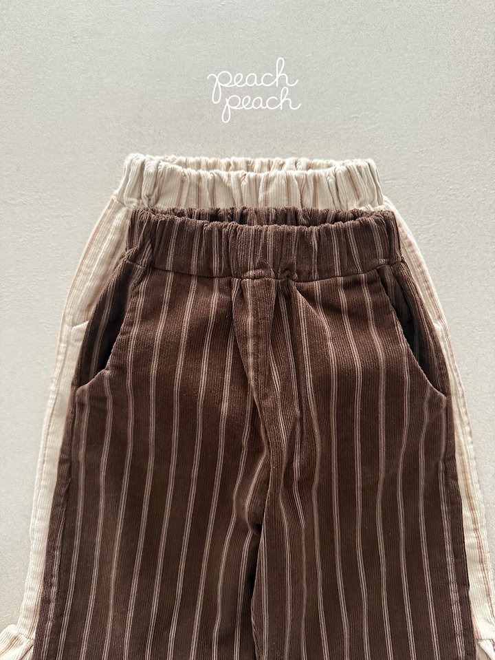 Marron Corduroy Pants by Peach Peach for Child - view 8