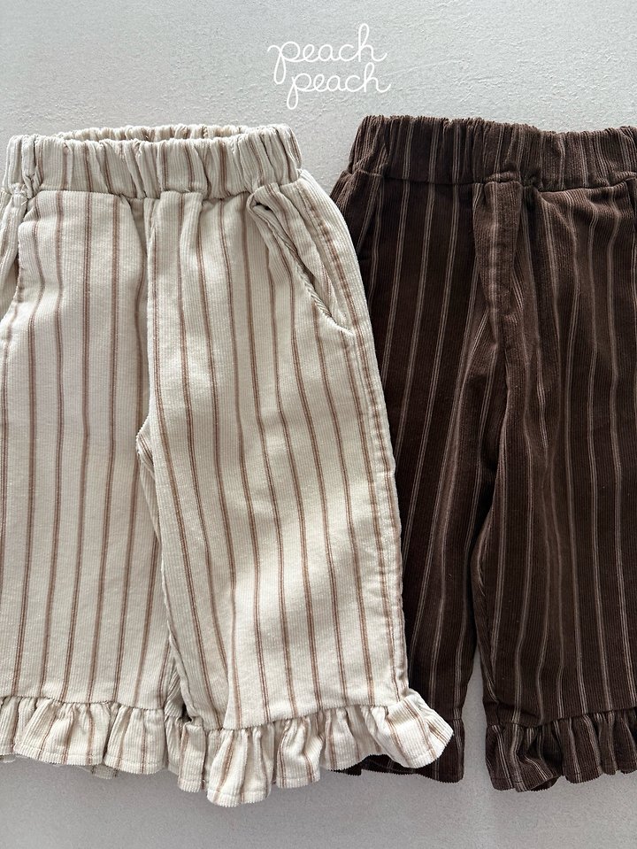 Marron Corduroy Pants by Peach Peach for Child - view 9
