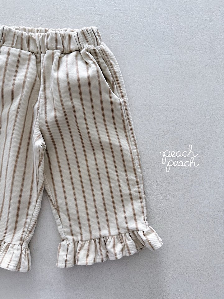 Marron Corduroy Pants by Peach Peach for Child - view 12