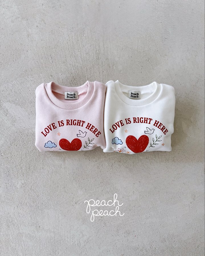 Love Sweatshirt by Peach Peach for Child - view 5