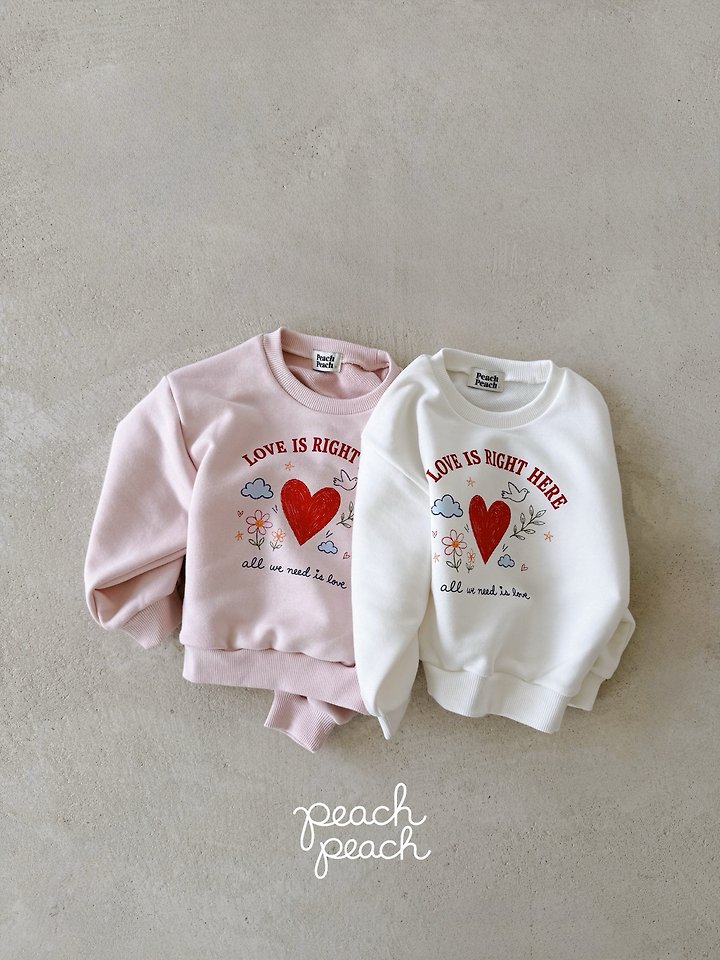 Love Sweatshirt by Peach Peach for Child - view 6