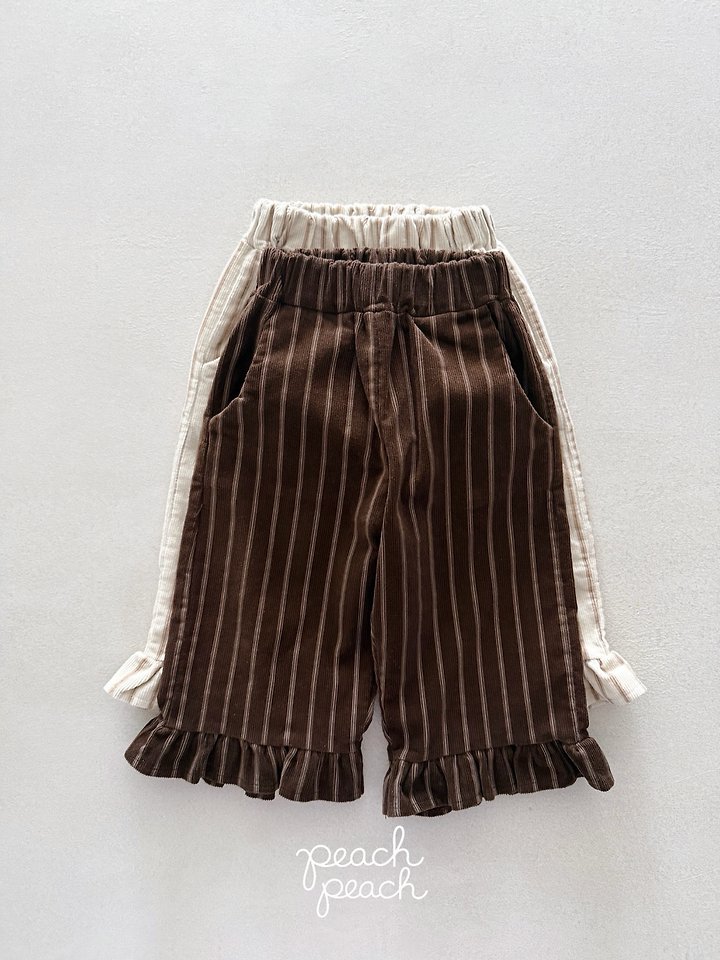Marron Corduroy Pants by Peach Peach for Child - view 5