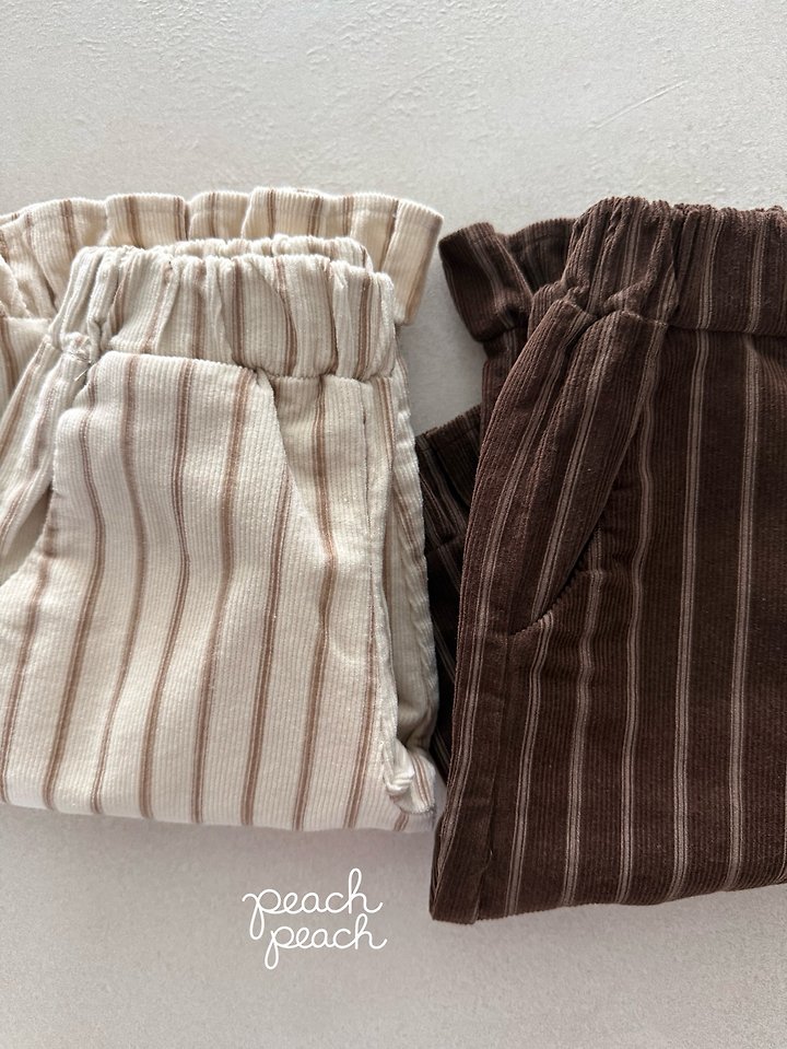 Marron Corduroy Pants by Peach Peach for Child - view 4