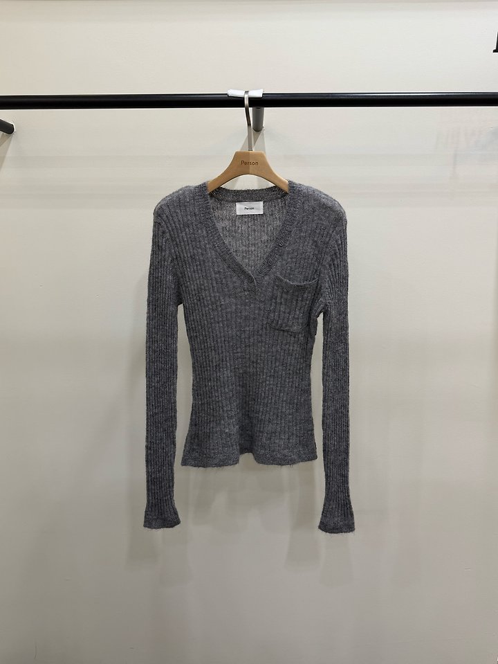 Alpaca V-Neck Knit by Person for Women - view 3