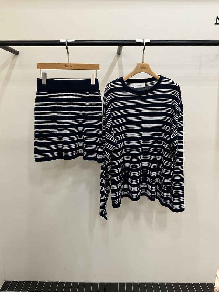 Miu Miu Striped Knit Set by Person for Women - view 2