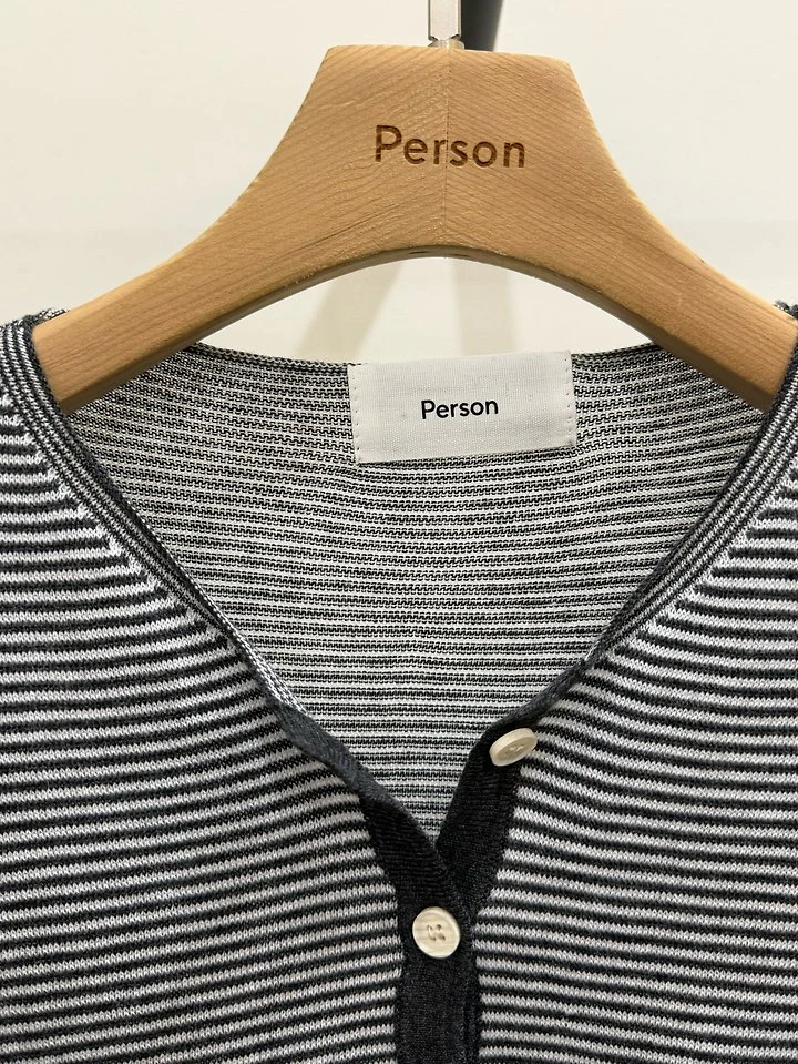 Henley Neck Button Knit by Person for Women - view 4