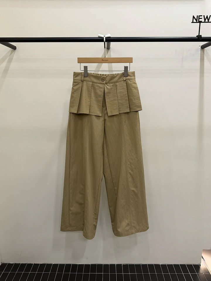 Pleated Wrap Pants by Person for Women - view 1