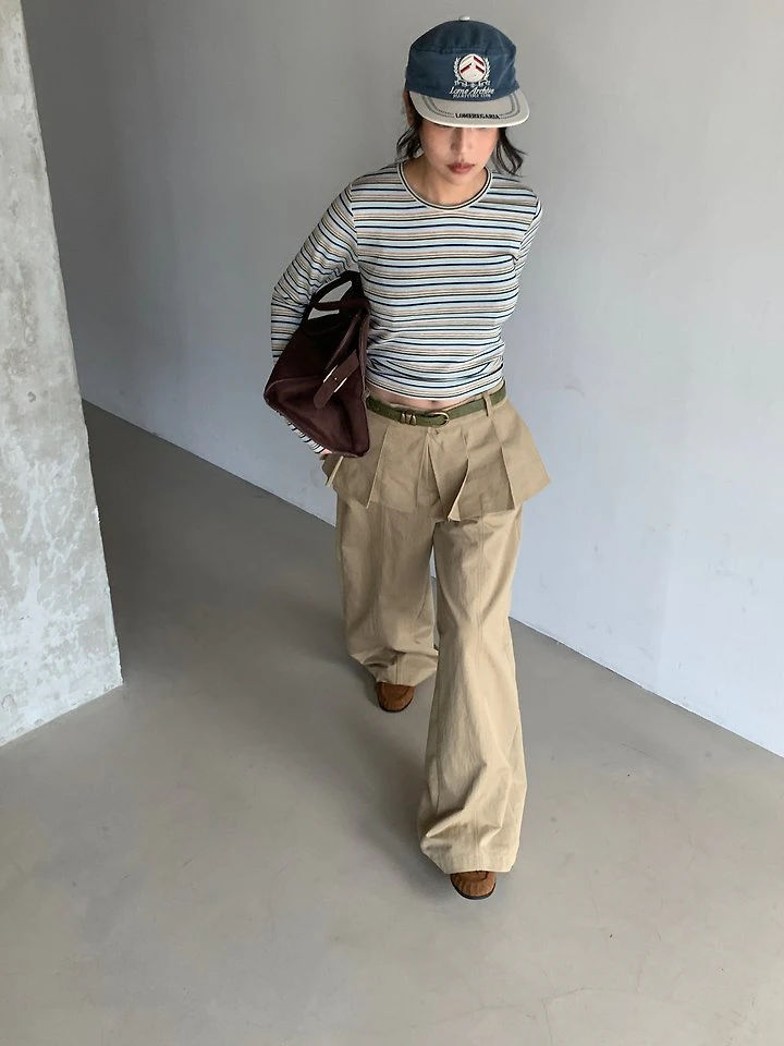 Pleated Wrap Pants by Person for Women - view 11