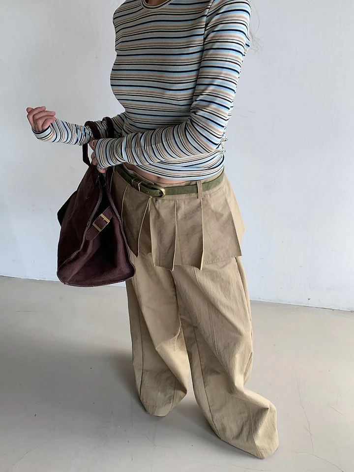 Pleated Wrap Pants by Person for Women - view 9