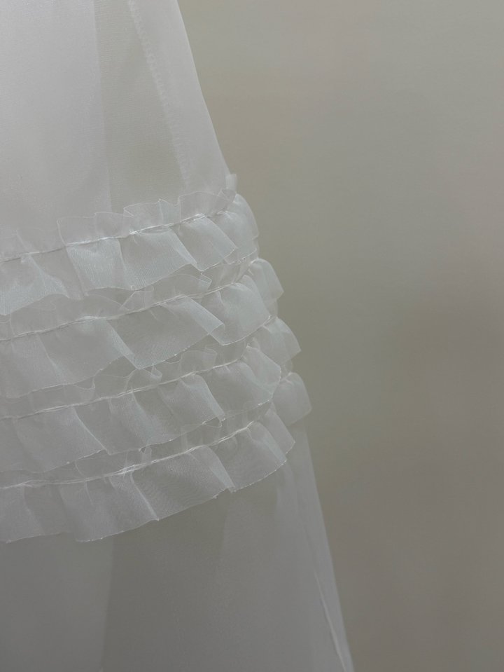 Frill Mesh Skirt by Person for Women - view 6