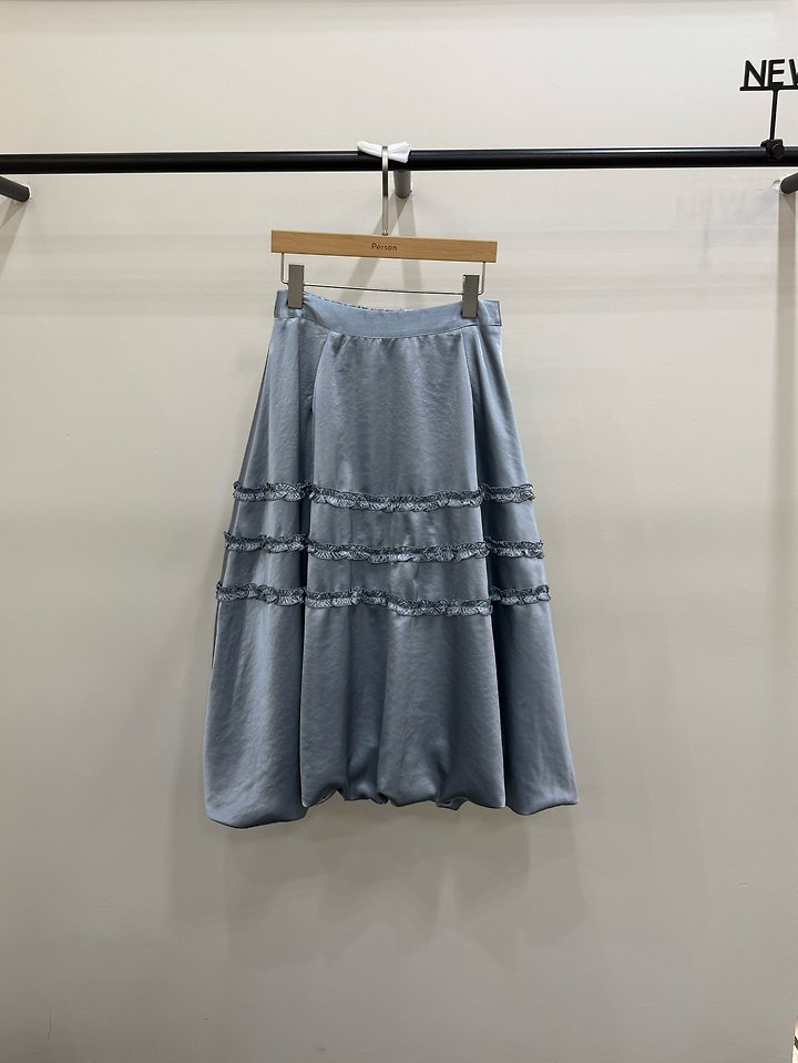 Shine Frill Long Skirt by Person for Women - view 2