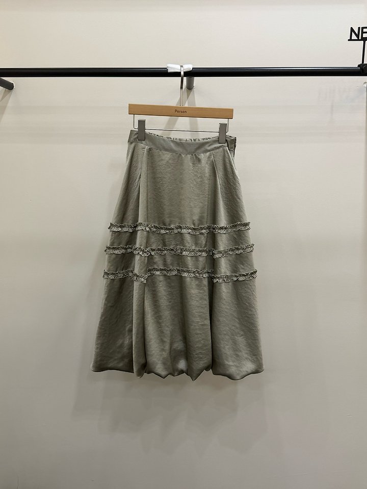Shine Frill Long Skirt by Person for Women - view 3