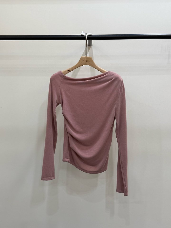 Asymmetric Drape Tee by Person for Women - view 2