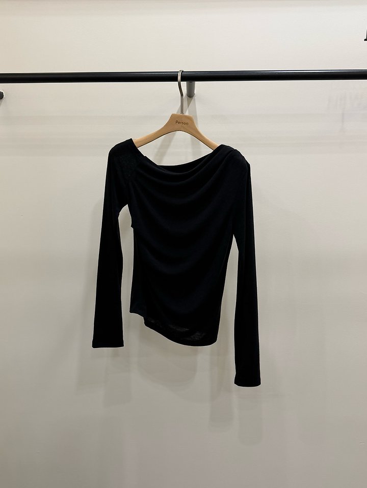 Asymmetric Drape Tee by Person for Women - view 6