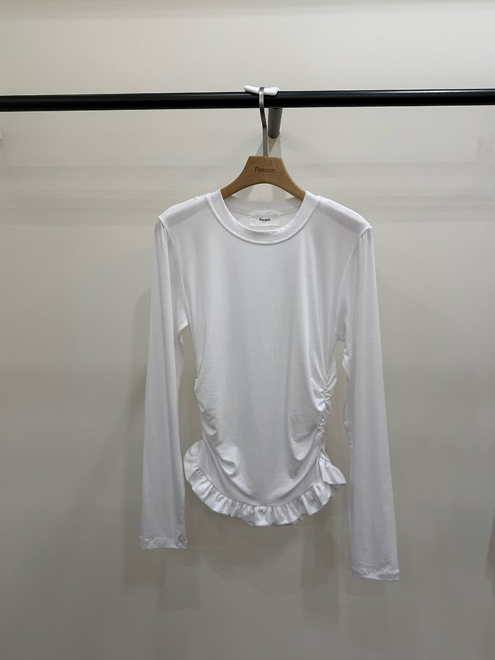 Cheese Shirring Tee by Person for Women - view 1