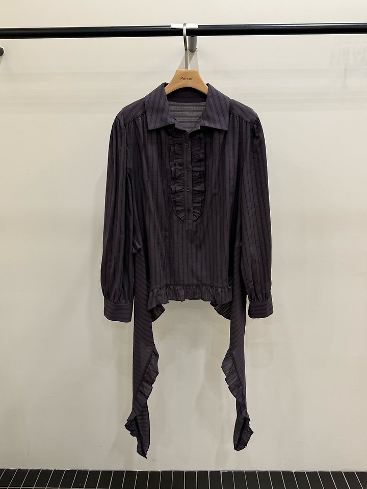 Ruffle Tie Blouse by Person for Women - view 3