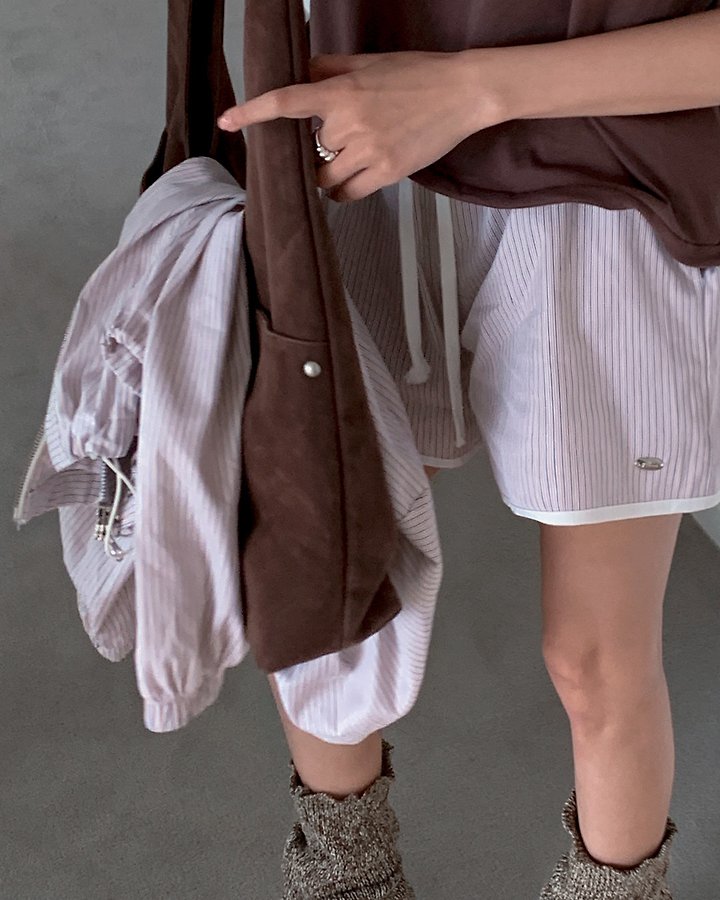 Two-Tone Striped Pants by Person for Women - view 11