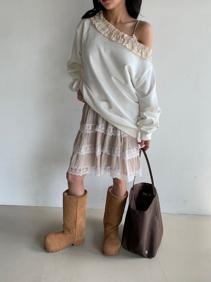 Rona Frill Sweatshirt by Person for Women - view 10
