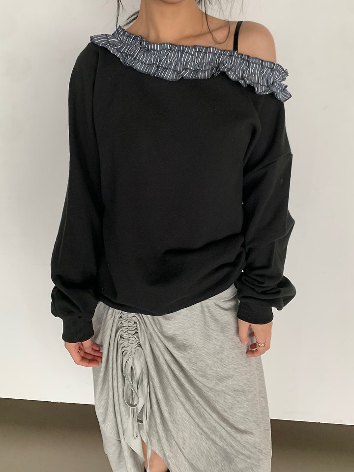 Rona Frill Sweatshirt by Person for Women - view 11