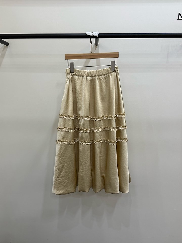Shine Frill Long Skirt by Person for Women - view 9