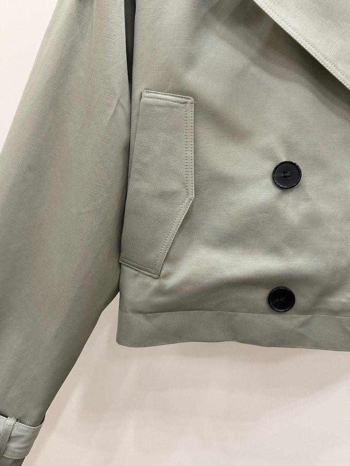 Short Trench Jacket by Person for Women - view 5