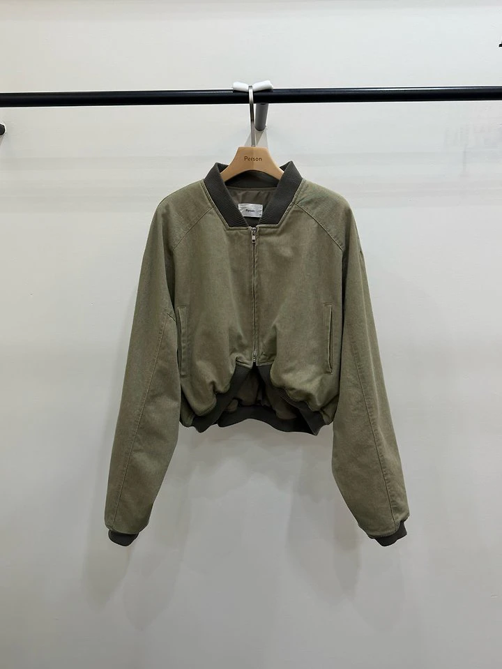 Pigment Wash Bomber Jacket by Person for Women - view 1