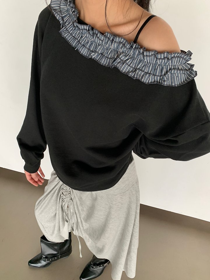 Rona Frill Sweatshirt by Person for Women - view 12