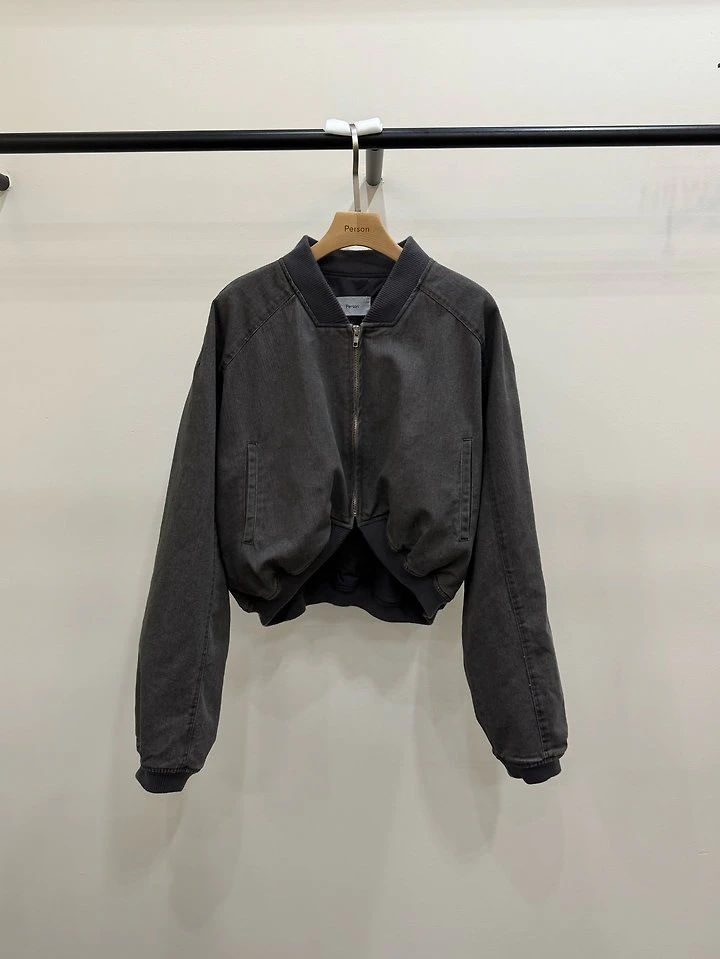 Pigment Wash Bomber Jacket by Person for Women - view 2