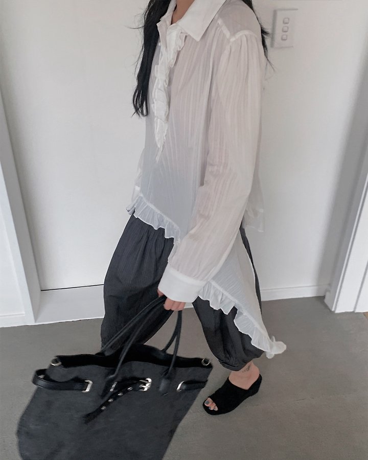Pin Tuck Ring Pants by Person for Women - view 9