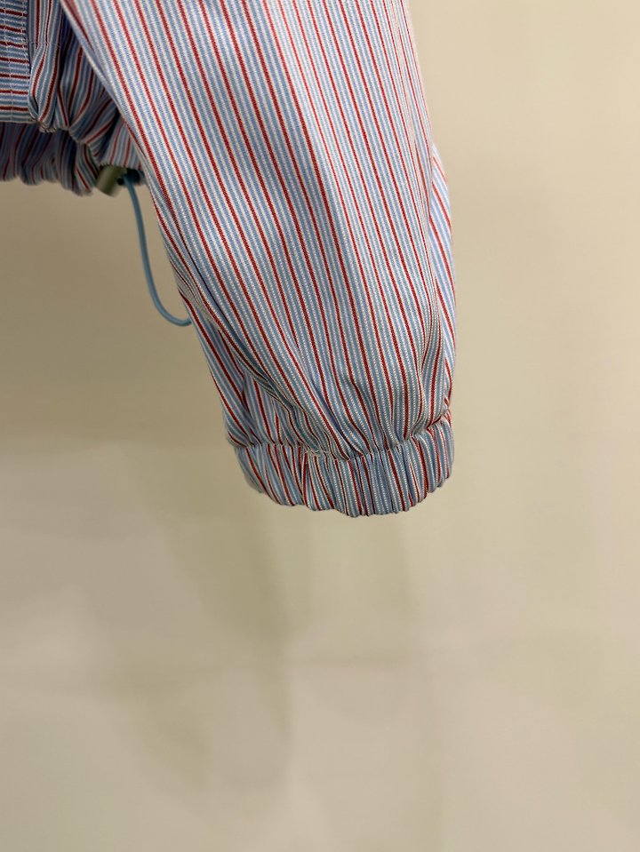 Two-Tone Striped Bomber Jacket by Person for Women - view 8
