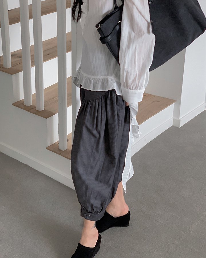 Pin Tuck Ring Pants by Person for Women - view 10