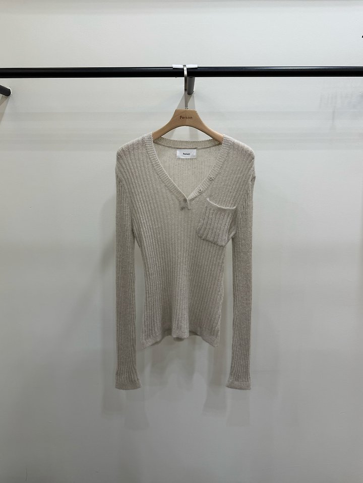 Alpaca V-Neck Knit by Person for Women - view 1