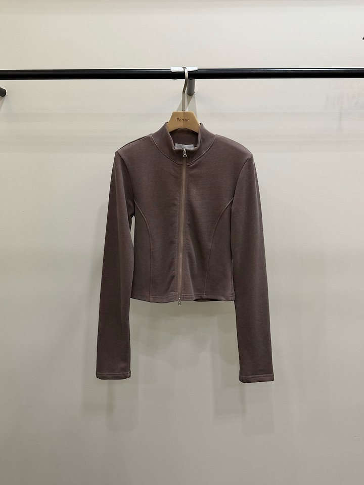 Pigment French Terry Zip-Up Bomber Jacket by Person for Women - view 1