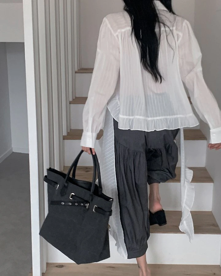 Pin Tuck Ring Pants by Person for Women - view 11
